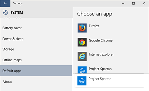 How to set default web browser in Windows 10