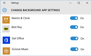 How to enable or disable background apps in Windows 10