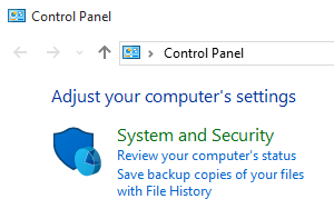 How to open Control Panel in Windows 10