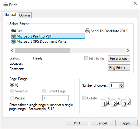 tårn gavnlig kedelig How to print to PDF file in Windows 10 - SimpleHow