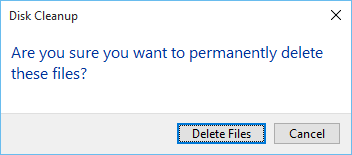 Confirm file cleanup