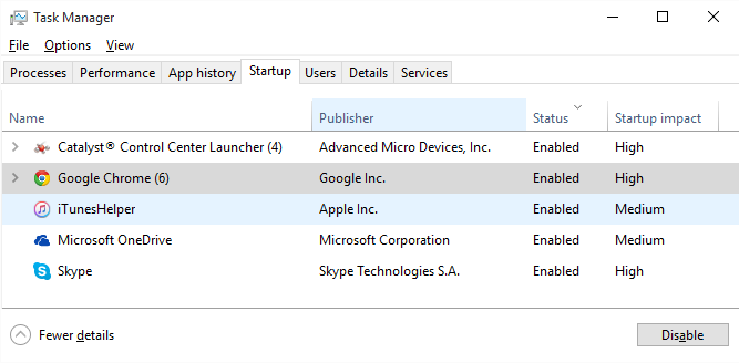 Comment désactiver les programmes de démarrage dans Windows 10